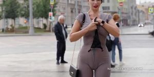 MILF in see-through jumpsuit: Casual or not? (Naughty Lada)