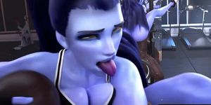 Widowmaker gets BBC in the gym EXTENDED