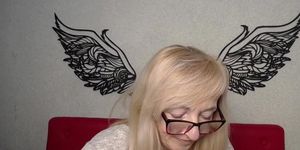 Amateur MILF IngritSno flashes tits on solo live webcam show