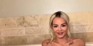 Onlyfans Live Blonde Big Boobs Bath Masturbation