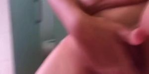 couple masturbating in the bathroom