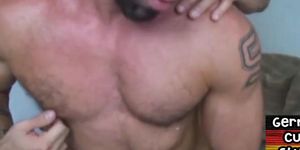 GERMAN CUM PIGZ - Muscular German jock fucked by gaydaddy in amateur sex