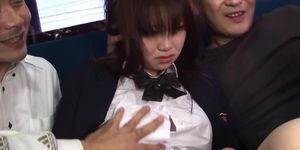 Hot Japanese college girl gets handcuffed