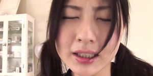 Asian slut gives it all up in the examination room