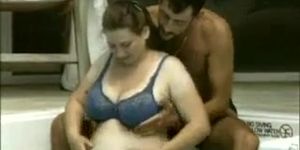 Foreplay In Pool Leads To Sensual Sex With Pregnant Wife (Young Wife, young wife)