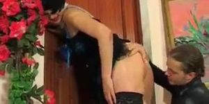 Mia fucked in the ass during a fancy party