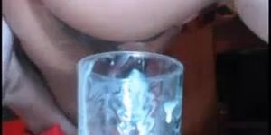 Sexy Latina  Squirt in Cup