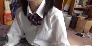 Innocent skinny Japanese schoolgirl (1)