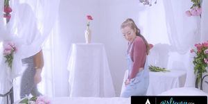 GIRLSWAY - Photographer Siri Dahl Has Romantic Sex With The Local Florist After Her Model Cancelled
