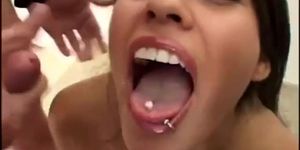 Mexican slut getting cumshots