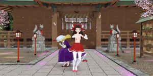 MMD Reimu & Yukari Public Dance
