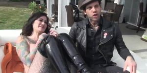 Punkrock babes showing boobs and pussies
