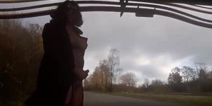 Crossdresser Outdoor Masturbation Adventure