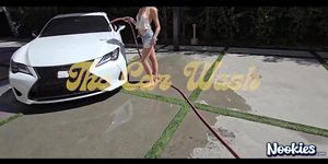 Car Wash Sex With Petite Blonde Dylan Moore