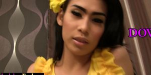Big boobs Asian tranny enjoys hardcore anal sex by perverted big cock dude