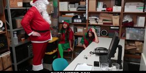 ShopLyfter - Teen Elves Caught Stealing Gets Fucked