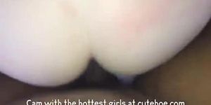 Redhead taking my black dick until I cum all over her face