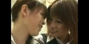 Cute Japanese Lesbian Tongue Kissing Party Full Version