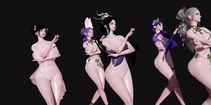 hs2/AI/3d/mmd/asian girls/classical dance/nude