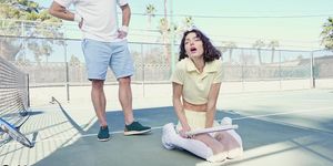 GIRLCUM - Shrooms Q Takes Break From Tennis Lessons To Ride A Big Cock