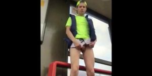 Public Cock Show in Metro Station - Amateur Big Dick Twink