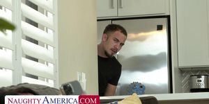 Watch Young Raven Lane Get Sucked and Fucked Properly by Her Friend's Brother!