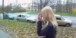 Girl's hit car makes her day