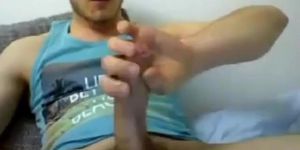 Big-Cock Romanian Guy's Solo Webcam Session