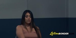Naughty Latina banged by stranger