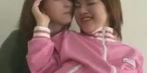 Japanese girls boob rubbing 16