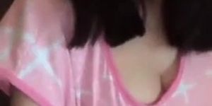 Chinese girl show beautiful boobs on webcam