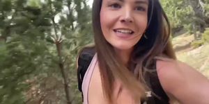 Slutty bunny gets fucked outdoors and filled her pussy with cum - CREAMPIE PUSSY.mp4