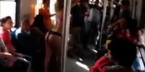 Woman Strips Off Clothes On The Subway In Mexico All In Front Of Passengers
