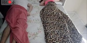 Uncle forced to share bed with stepdaughter!