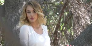 Solo aroused blonde teaser, Blake Eden is masturbating in 4k (Blake Bartelli)