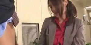 Woman Boss Sexes Her Inferior Male Employee (Risa Murakami)