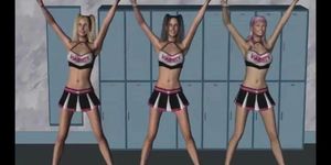 Gorgeous cheerleaders have lesbian sex in the locker room after their game
