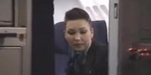 Flirty Flight Attendant and Passenger