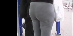 Gray Tights Booty Ass Butt
