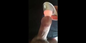 Womanizer male moaning intense orgasm