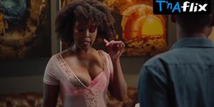 Kanyi Nokwe Breasts Scene  in Office Invasion