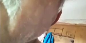 Amateur Turkish Bear Daddy Masturbating for Interracial Fans