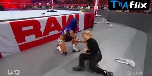 Sasha Banks Butt,  Breasts Scene  in Wwe Monday Night Raw