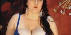 Chubby And Busty Woman Teasing