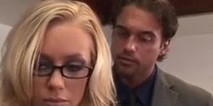 Nicole Aniston Blonde Secretary Takes Rough Cock