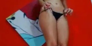 Beautiful Latina stripper on webcam