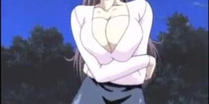 Hentai whore gets banged hard by her big tits partner