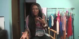 Interview in dressing room (Sierra Banxxx)