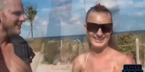 Amateur teen beach chicks offered big money for sex