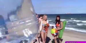 Gina Valentina, Kobi Brian and other hot babes on the beach (Gina Valentino)